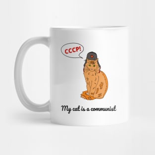 My cat is a communist - a funny Russian cat Mug